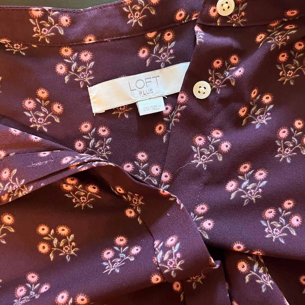 Loft long sleeve blouse